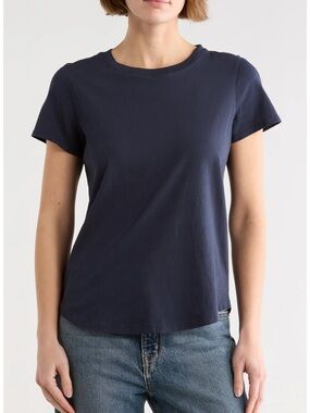 Madewell Vintage Crewneck Cotton Tee in Navy